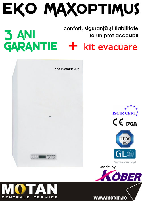 Centrala termica marca MOTAN model EKO MAXOPTIMUS C32SPV 31Kw
